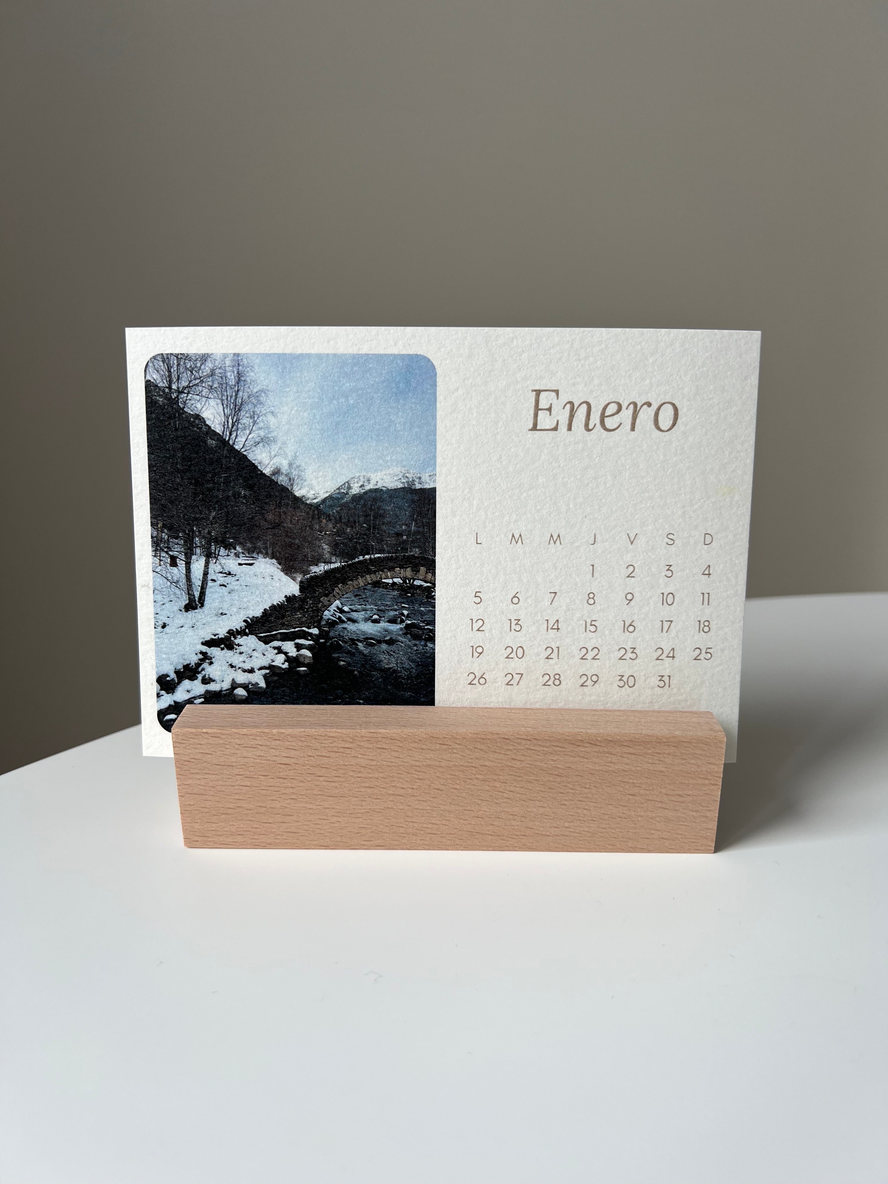 Calendario de mesa con fotos