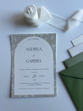 Invitación y sobre NATURE Pack 25 (2'75€ u.)