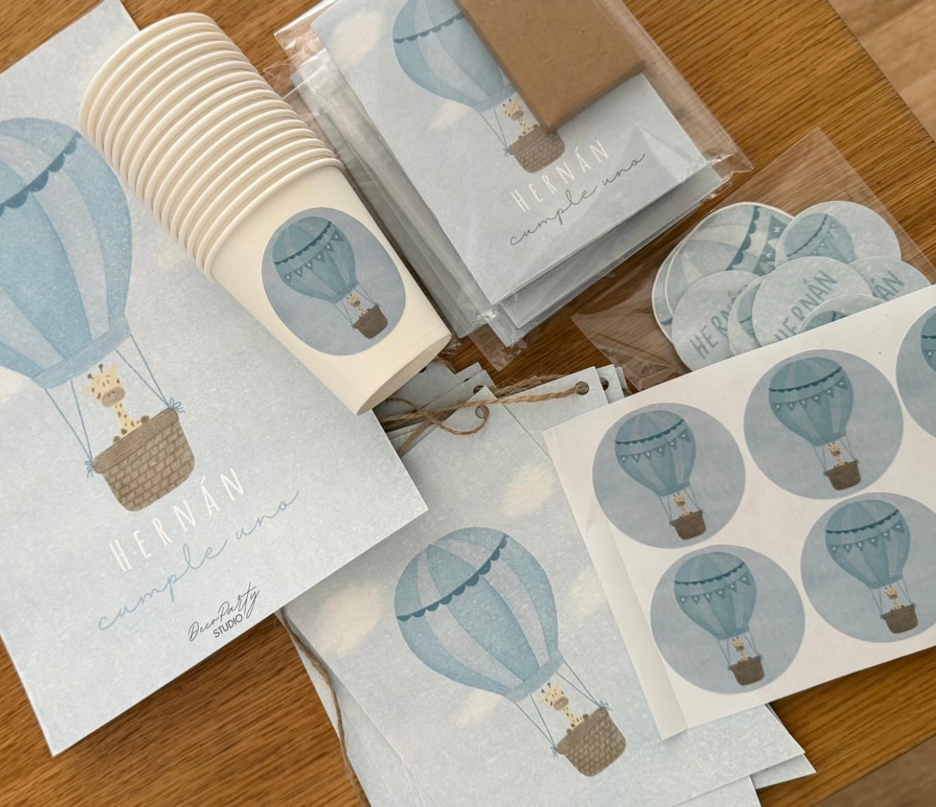 Kit Globo aerostático - IMPRESO Y CORTADO