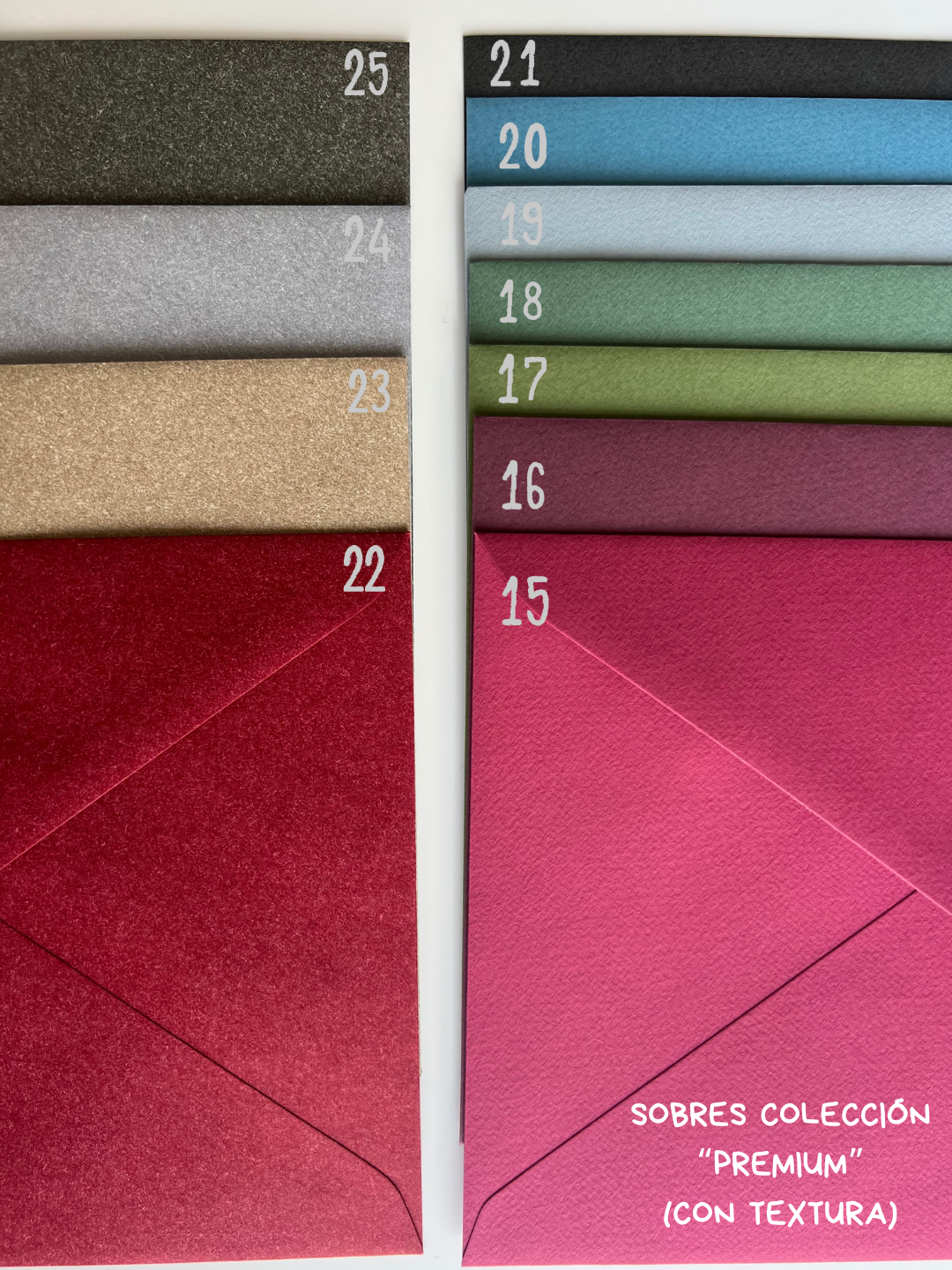 Invitación y sobre MINIMAL Pack 25 (2'75€ u.)