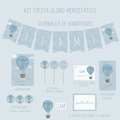 Kit Globo aerostático - IMPRESO Y CORTADO